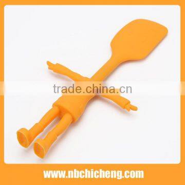 4pcs Silicone Man Shape Kitchen Tools, Silicone Spoon, Silicone Brush, Silicone Spatula, Silicone Eggbeater photo-3