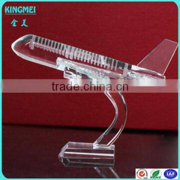 2015 Hot Sale Crystal Glass Airplane Model Award for Souvenir photo-1
