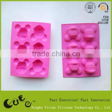 mickey mouse shape silicone cake mold