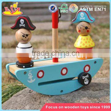 Wholesale Pirate Toy Wooden Stacking Balance Blocks New Design Wooden Balance Blocks for Kids W11F056 photo-4