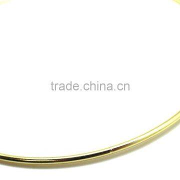 High Quality Bright Brass Color Metal O Ring for Handbag Round Ring, Butt Welded Steel Wire Rings ID 12" photo-2