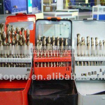 19pcs hss twist drill set with cobalt