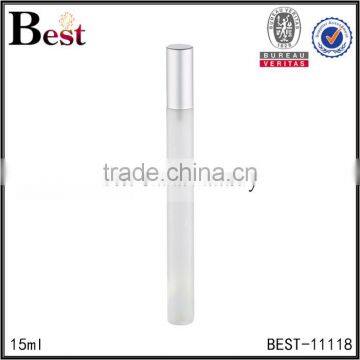 Best Selling Cosmetic Packaging 15ml Yiwu Clear Perfume Bottle Thin and Long Golden Silver Aluminum Spray Glass Bottle Perfume photo-2