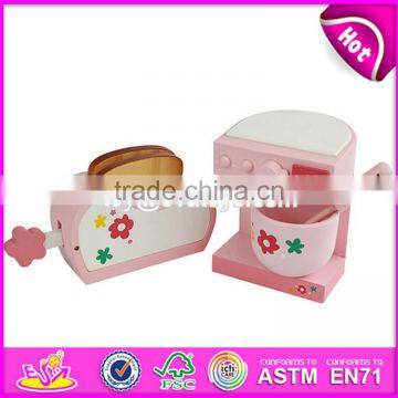 2017 New Products Children Pretend Play Miniature Wooden Toaster Toy W10D154