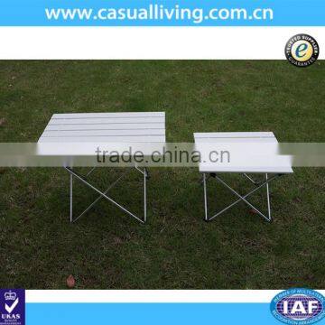 Outdoor Aluminum Collapsible Picnic Table with Carry Bag,Easy to Carry and Clean