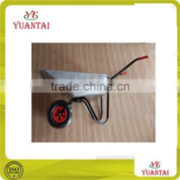 Hot Sell Russia Style Galvanized Bucket / Tray Dural Handle Concrete or Garden Tool Wheel Barrow Manufacture WB6080 photo-3