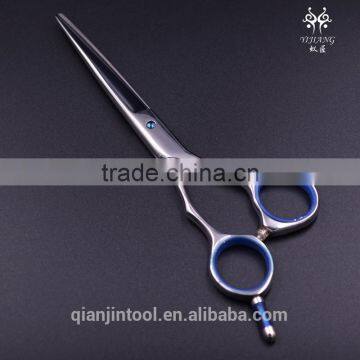 High-end Scissors With Blue Finger Rings and Sapphire Screw photo-2