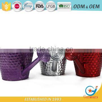 10 Inch Modern Outdoor Planters Galvanised Pots for Plants Zinc Plant Pot photo-6