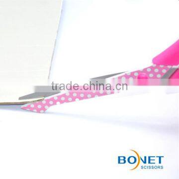 SST0050-5P/6P,SST0051-7P,SST0052-8P Round Dot Pattern Office Selling Scissors