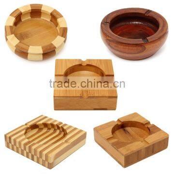 Christmas promotional bamboo gift/bamboo cigarette ashtray cheap sale
