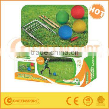 GSSGCR8 football croquet game set small goal and rubber ball