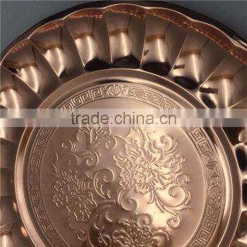 Hot Sale High Quality Decorative Stainless Steel Tray for Wedding photo-3
