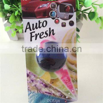 2016 car air conditioner vent freshener/air freshner refillable with display box