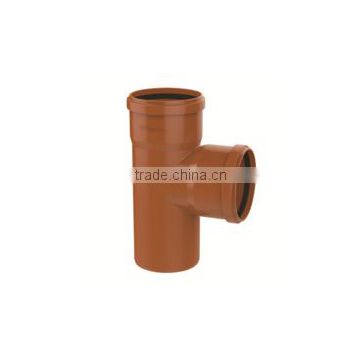 HIGH QUANLITY TEE WITH SOCKET OF PVC GB STANDARD EXPANDING FITTINGS FOR DRAINAGE WITH GASKET