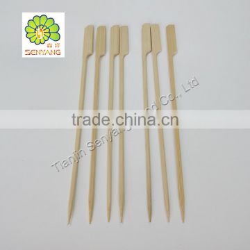 6pcs bbq disposable tool bamboo skewers and rack with handle