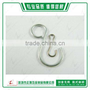 Stainless steel hook earrings S hook metal hook for packaging accessories