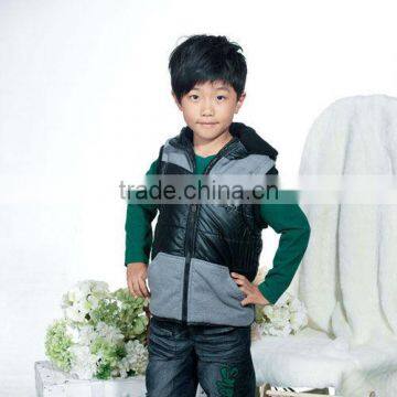 2013 kids hood winter outdoor padding vest/waistcoat