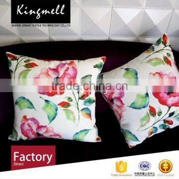 Custom Pastoral Floral Cotton Sofa Cushions in Textile Fabric photo-3