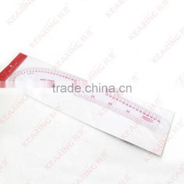 Chinese Manufacturer OEM HIP LINE SEWING RULER / plastic 48cm french curves for fashion design # 6248