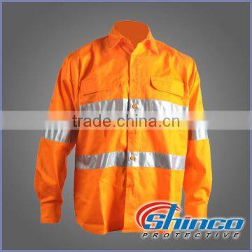 Shinco aramid FR orange long sleeve shirt