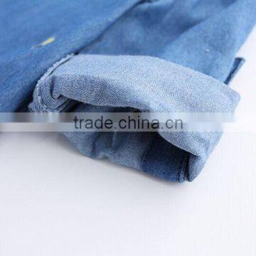 Wholesale Autumn Kids Jeans Wear Dragonfly Embroidery Flower Dress photo-5