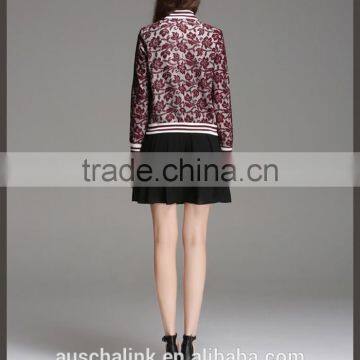 New Arrival Ladies Short Style Lace Sleeve 100% Polyester Jacket photo-5