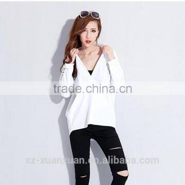 SZXX Hot Sale Wholesale Womens Girls Hot White Blouse Shirts