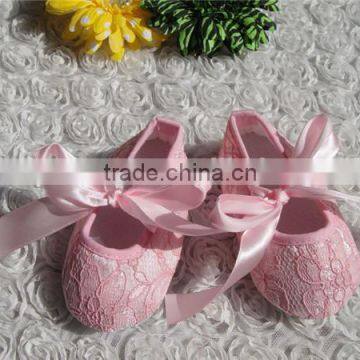 Casual Cotton Lace Bow Small Cute Shoes For Baby Girls