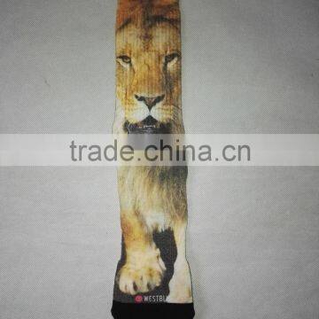 Blank Polyester Socks for Sublimation With Black Toe and Black Heel photo-4