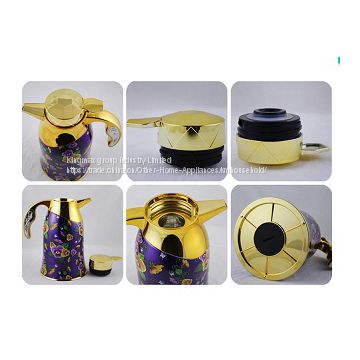 Wonderful New Design Pattern Glass Inner Vacuum Coffee Jug Thermos Flask