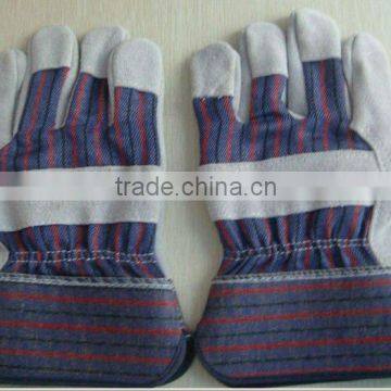 high quality cow split leather safety gloves/heat-resistant leather gloves/welding gloves