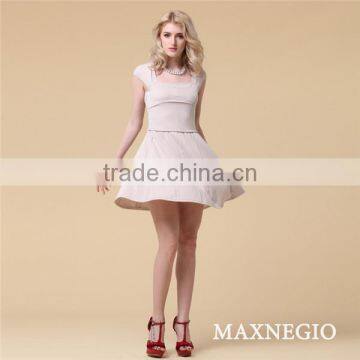 100% Cotton Loose Fashion Designer Korean Fashion A Line Lace Evening Dress photo-6