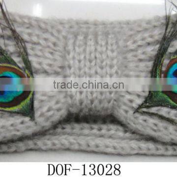 Fashion Hot Designer Knitted Lace Button Acrylic New Headband photo-6
