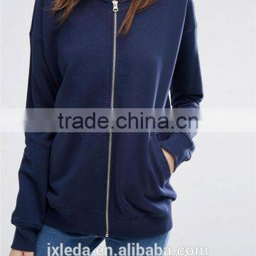 Cheap Price Women Solid Color Bomber Jacket in Jersey photo-5