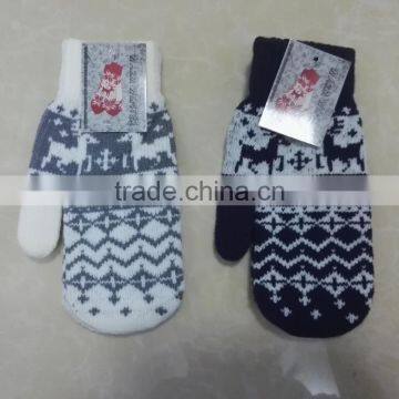 Women Acrylic Mittens Winter Mittens photo-4