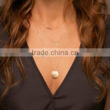 Yiwu Wholesale Factory Maket Multi Layer Necklacemulti Layer Pendant Necklace Jewellery photo-4