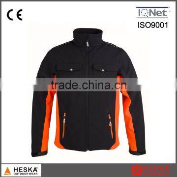 Wholesale 100% Polyester Twill Jacket Mens Heat Transfer Softshell Jacket photo-2