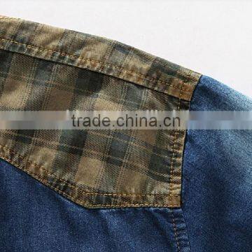 Denim Fabric Garment Man Shirt Casual Shirt photo-3