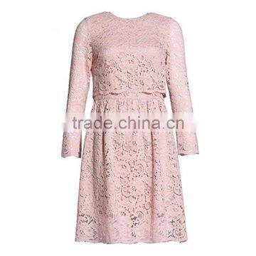 Guangzhou China The New Fashion Lace Dress Temperament Cultivate One's Morality Show Thin Long-sleeved Skirt photo-5