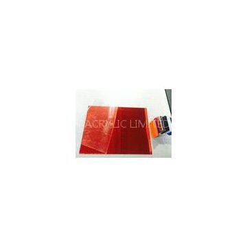 Red large Bending acrylic mirror sheet 4mm for Decorative profiles