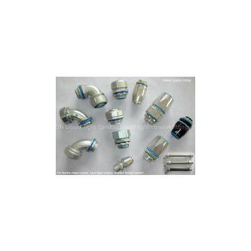 DELIKON NPT METRIC PG ISO threads liquid tight conduit connector liquid tight fittings,liquid tight conduit connector and liquid tight fittings,metric thread liquidtight connector,metallic liquid tight conduit