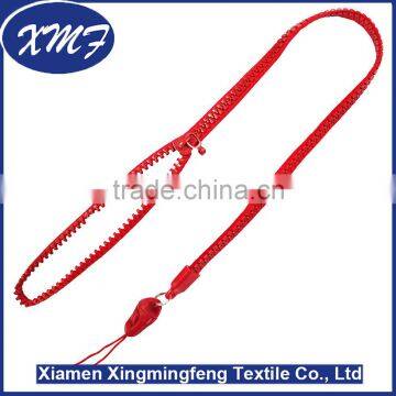 Creative custom zipper shape lanyard