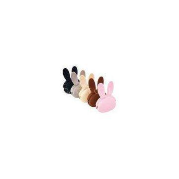 Rabbit Animal Rubber Silicone Coin Purse For Children , Durable Waterproof