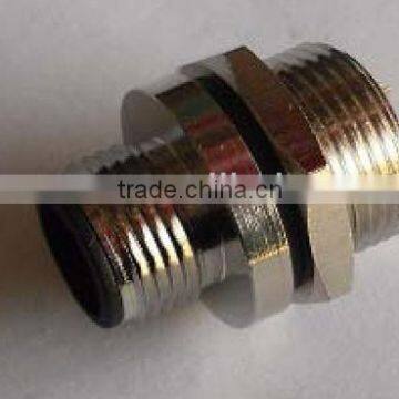 M12 Male panel solder type rear mounting Waterproof Connector