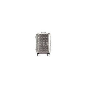 Aviation aluminum build in trolley 3 piece ABS luggage set with environmental TPR handle