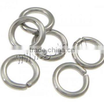 New Machine Cut Stainless Steel Jump Ring 304 Stainless Steel original un color 9x0.7mm jump rings