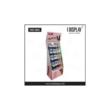 POS Customized Carton Displays Hook Display With Pegs For Retailing Shops