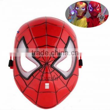 Hot Spider man Mask with light Party cosplay Mask for kids