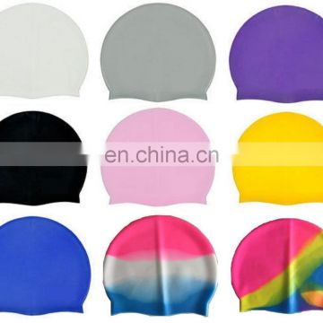 Promotional giftmake design your own funny adult flag custom silicone swim swimming cap SC001