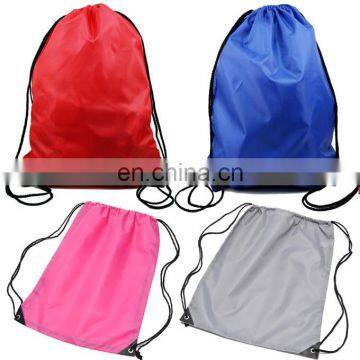 Girls boys travel drawstring backpack folding string shopping bags